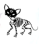 Skeleton Cat T Shirt