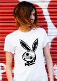 Skeleton bunny play boy  T shirt